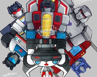 Transformers Autobot Decepticon Command Stickers