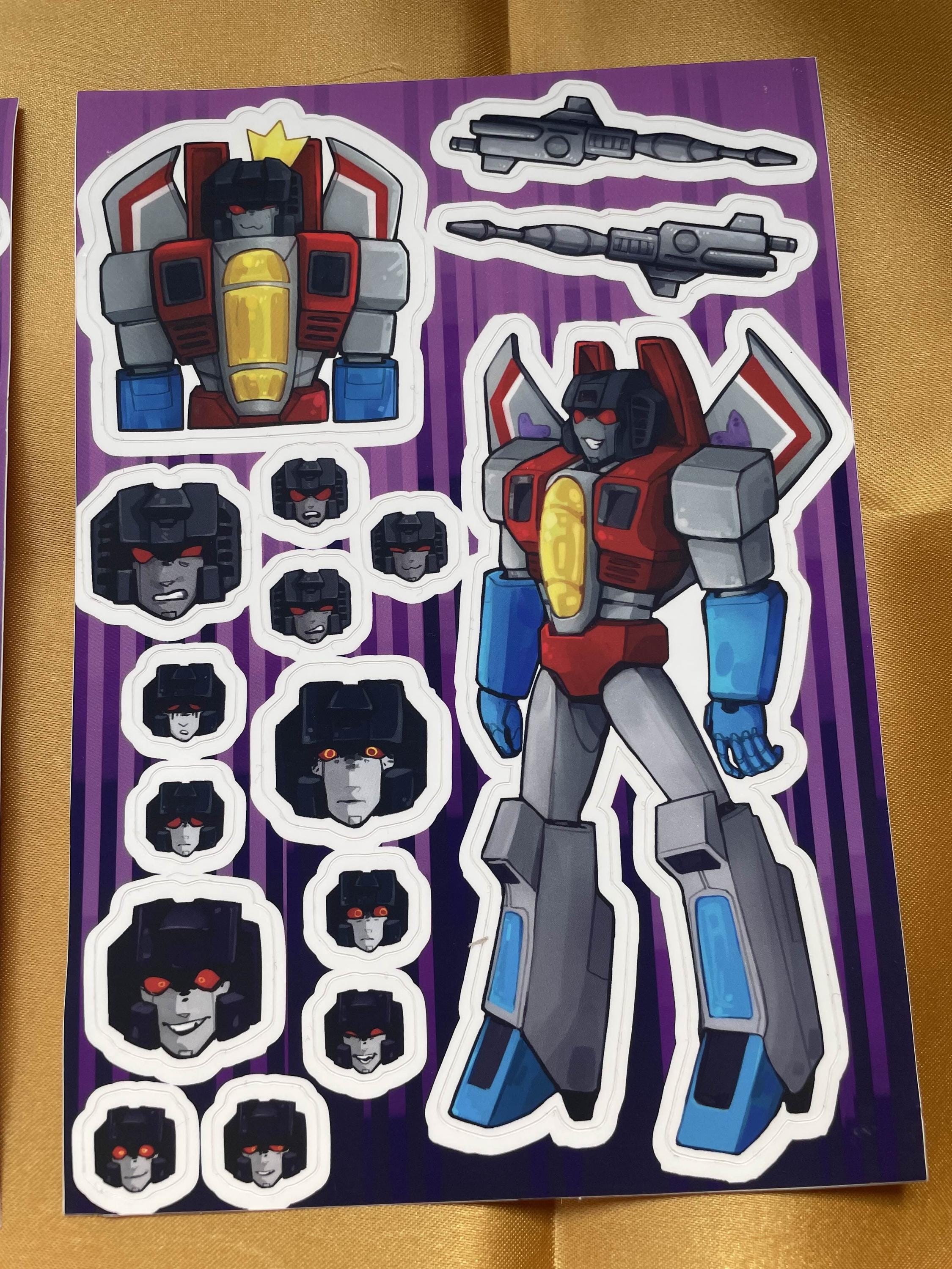 Autobot Decepticon Command Sticker Sheets + Dinobot Sticker Sheet - Etsy