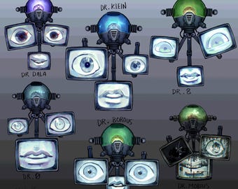 THINK TANK Fallout New Vegas - Old World Blues Stickers