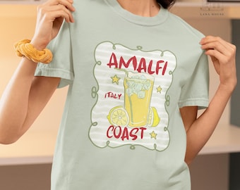 Amalfi Coast Comfort Colors Tee: Coastal Italian Summer Shirt