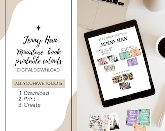 Jenny Han Printable Miniature Book Cutouts
