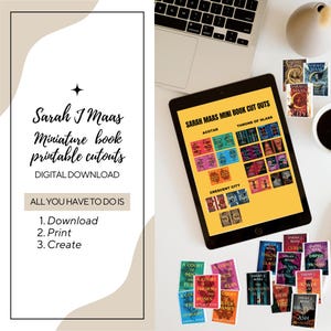 Sarah J Maas Miniature Book Printable Cutouts