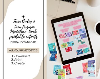 Minilibros recortables imprimibles de Tessa Bailey y Lana Ferguson