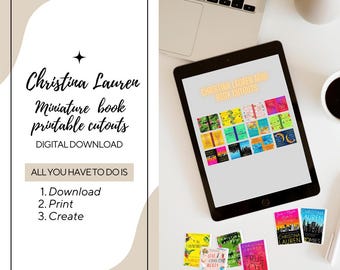 Recortes de libros en miniatura imprimibles de Christina Lauren