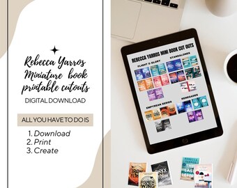Recortes de libros en miniatura de Rebecca Yarros para imprimir