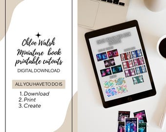 Libros en miniatura recortables de Chloe Walsh para imprimir