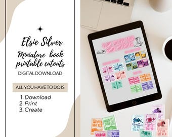 Libros en miniatura recortables de Elsie Silver para imprimir