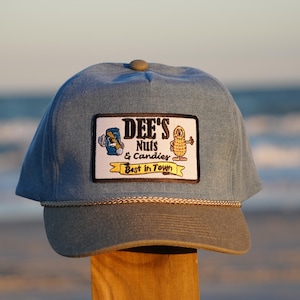 Dee&#39;s Nuts and Candies Vintage Style Snapback Hat -Funny Hat