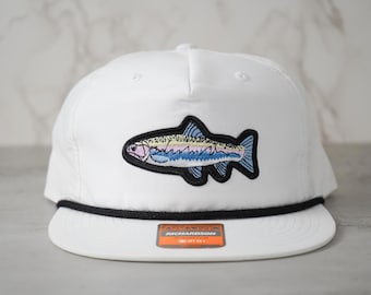 Cappello snapback stile vintage trota iridea