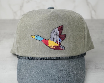 Mallard Duck Vintage Style Snapback Hat