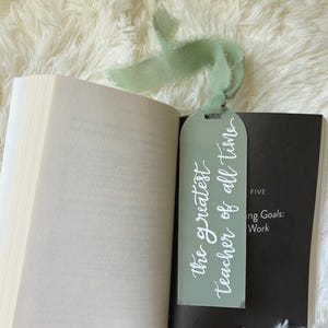Personalized Hand Lettered 6” Painted Acrylic Bookmark | Library Accessories | Reader Gift |Page Marker | Aesthetic Gift | Custom Bookmark