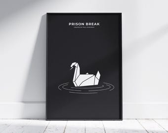 Prison Break Minimalist Poster | Modern Wall Art | Digital Download