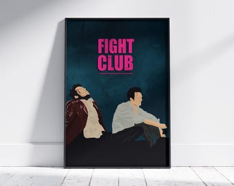 Fight Club Minimalist Poster | Modern Movie Wall Art | Digital Download