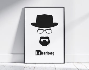 Breaking Bad Minimalist Poster | Modern TV Show Wall Art | Digital Download