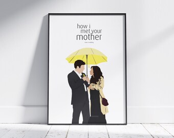 How I Met Your Mother Minimalist Poster | TV Show Wall Art | Digital Download