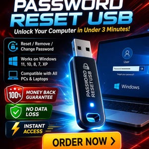Password Reset USB – Instant Access Guaranteed