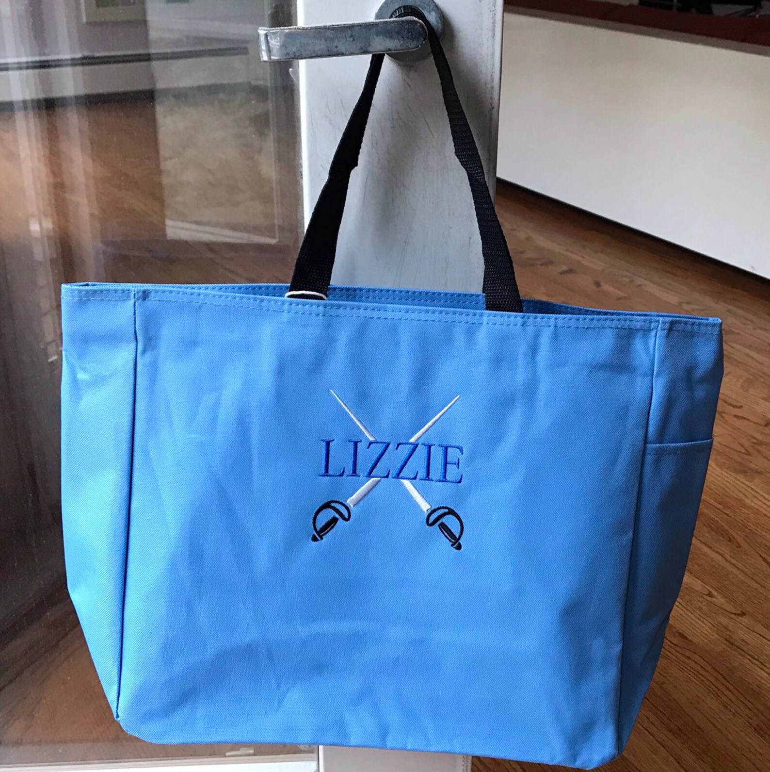 Fencing Tote Bag Personalized Etsy