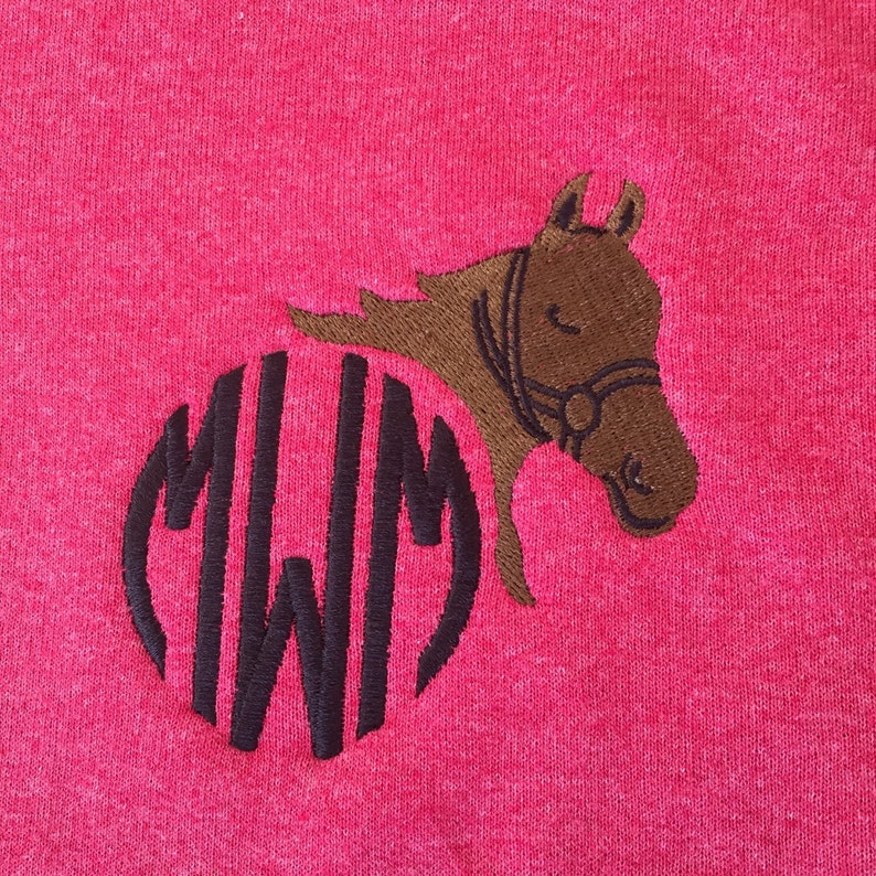 Horse Equestrian Quarter Zip Monogrammed Jacket Etsy