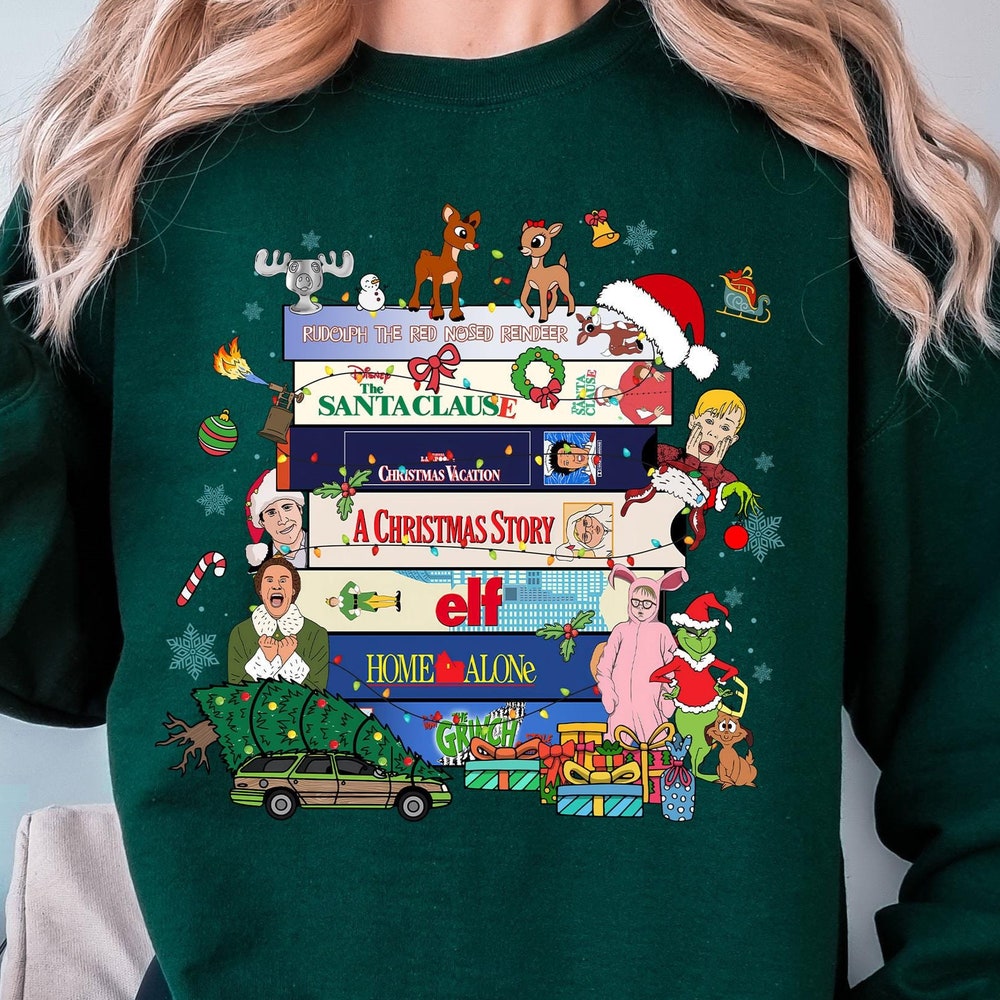 Christmas Vhs Shirt 90S Style Christmas Shirt, Christmas Movies Vhs Shirt, 90S Vhs Shirt, Vintage Tee, Xmas Gift, 90S Christmas Shirt, Christmas Design T-Shirt Christmas Party Tee