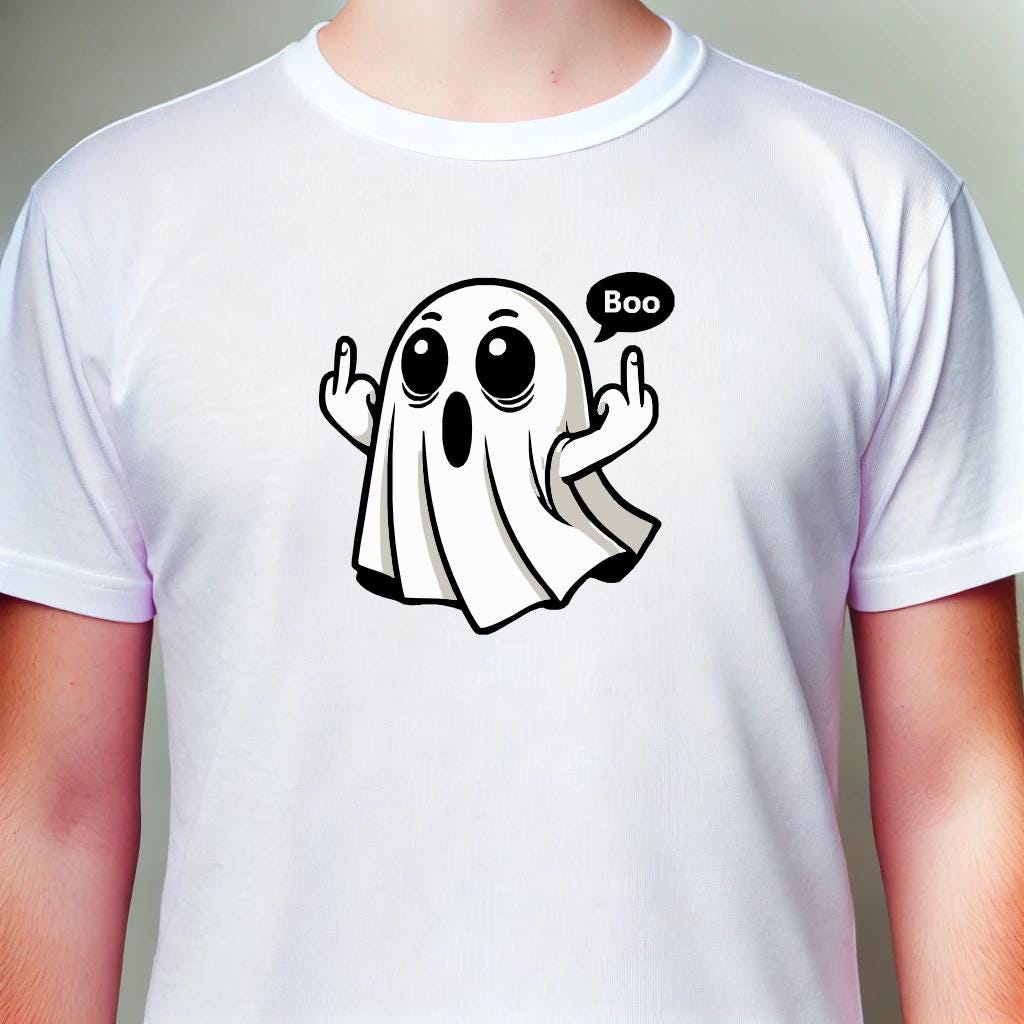 Funny Ghost SVG Rude Halloween Ghost SVG Ghost Clipart for Cricut Ghost ...