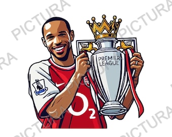 Thierry Henry SVG Soccer SVG pack Footballer PNG Soccer player digital bundle Football cut file bundle Arsenal svg