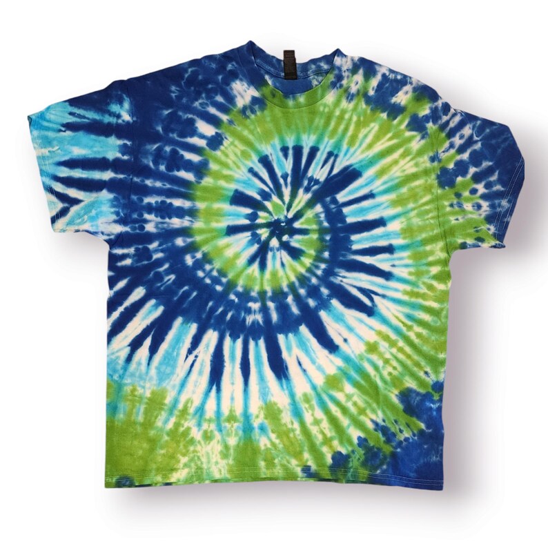 Spiral Green Tie Dye Men's Sweatshirt