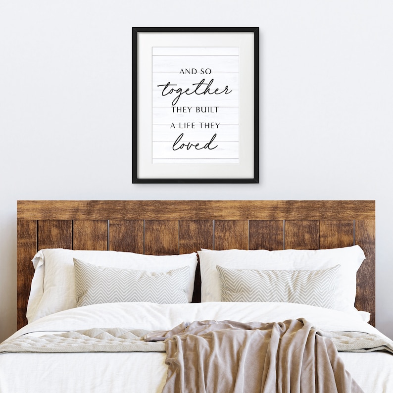 A Life They Loved Art Print Wall Art Home Decor Wedding Gift Anniversary Farmhouse Bedroom Art Wall Art Prints Quote Wall Art imagem 1