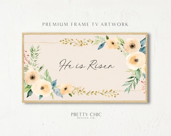 He is Risen Easter Frame TV Art, Smart Artwork, Samsung, Digital Download, Resurrection, Spring Digital Virtual Background