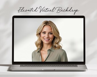 Light Aesthetic Background, Simple Focussed Backdrop for Meetings, Virtual Office, Professional Teams, Streaming, GoogleMeets, Youtube