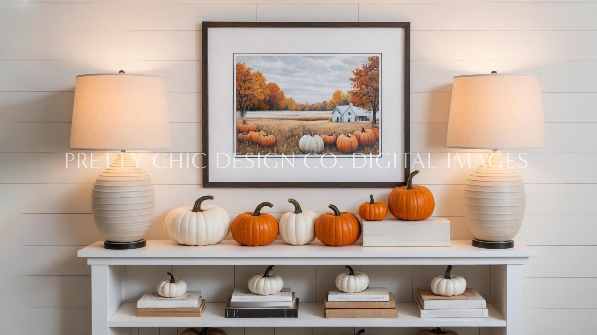 Autumn Home Virtual Background Bundle, Fall Pack of 4 Digital ...
