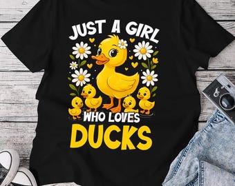 Camiseta "Amante de los patos", divertida, ideal para amantes de los patos, ideal para amantes de los animales.