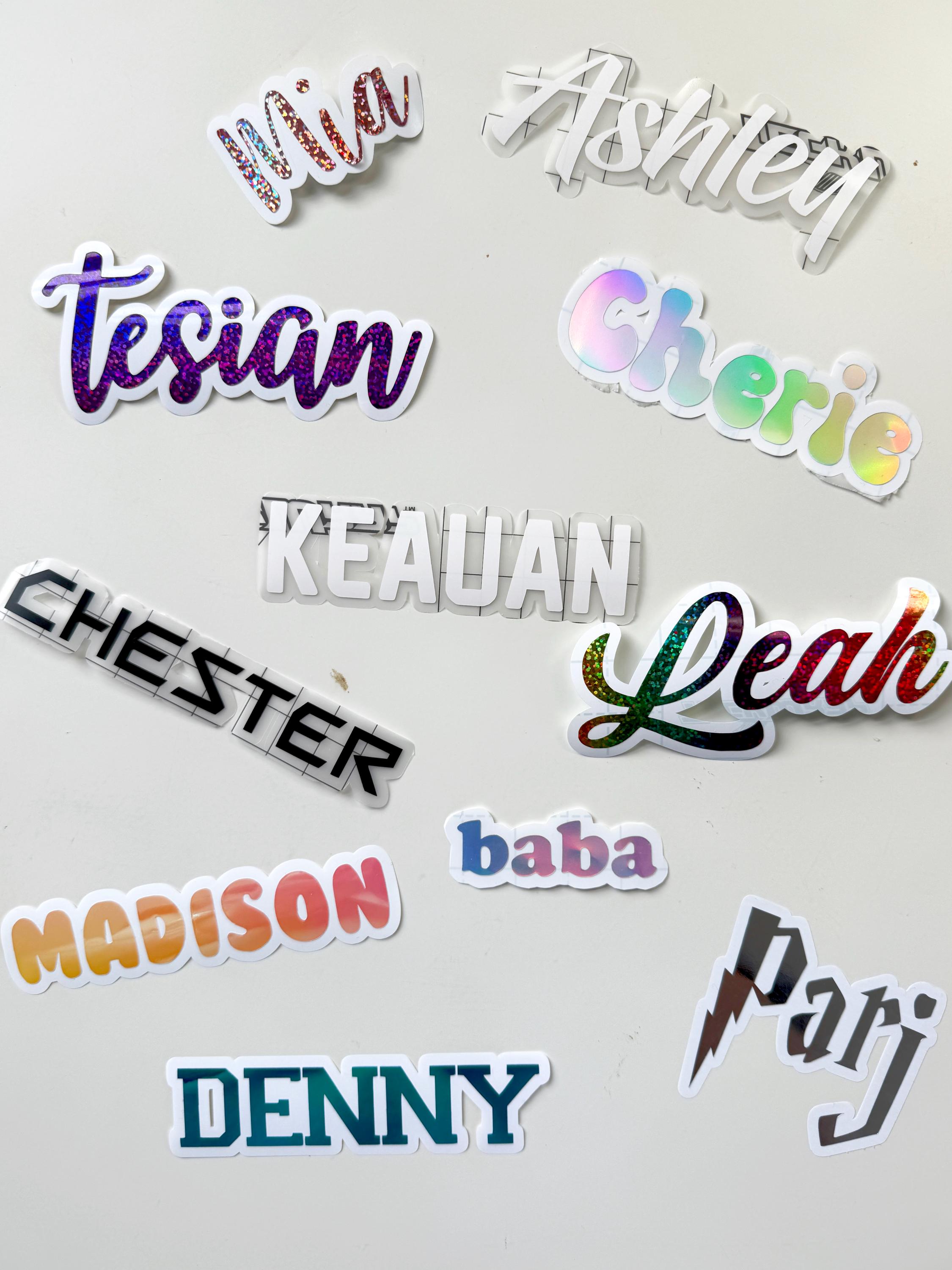 Names Into Stickers Customized Vinyl Sticker Decal - Personalized Name - Etsy