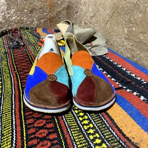 Custom Handmade Suede Leather Shoes: Berber Style