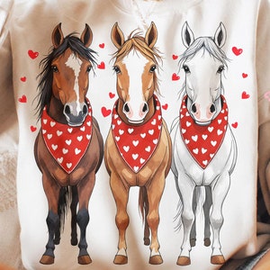Valentine Horse PNG Coquette Valentines Day PNG, Horse Lover Png, Western Valentine Png, Valentine Animals Png, Design Digital download