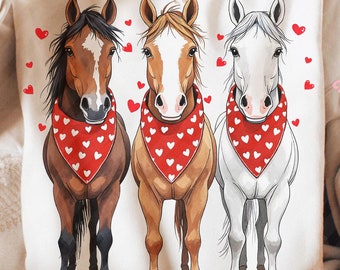 Caballo de San Valentín PNG Coqueta Día de San Valentín PNG, Amante de los caballos Png, San Valentín occidental Png, Animales de San Valentín Png, Diseño Descarga digital