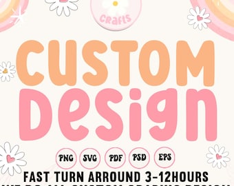 Diseño de pedidos personalizados, transferencia DTF personalizada, SVG personalizado, descarga digital, servicio de diseño gráfico para camisetas con tu propia idea