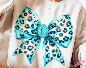 Western Coquette Bow Png, Coquette Mama png, Blue Leopard Coquette Bow Sublimation PNG Design, Western Png, Country Cowgirl Tshirt download