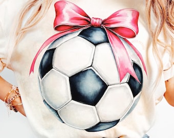 Coquette Soccer Ball Png, Soccer Ball Bow PNG, Soccer Mama Png, Soccer Coquette Png, Game Day PNG, Soccer ball Season Png, Digital download