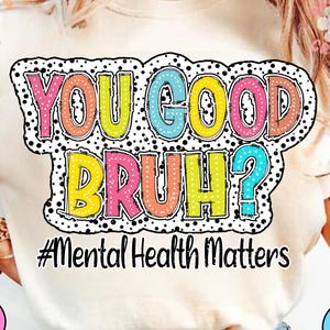 Eres un buen amigo (Svg, Png), Conciencia de la salud mental, Niños (Svg), Diseño de camisetas de salud mental, Citas inspiradoras (Svg)