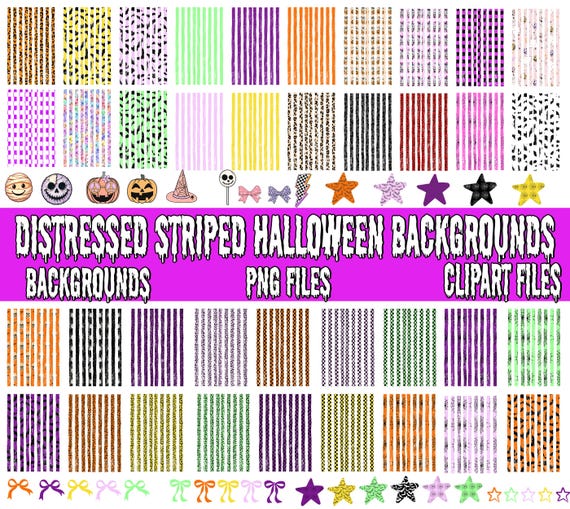 Striped Halloween Teacher PNG Bundle, Teacher Sublimation Design, Preppy Halloween Teacher PNG, Spooky Teacher Shirt, Trendy Teacher Clipart