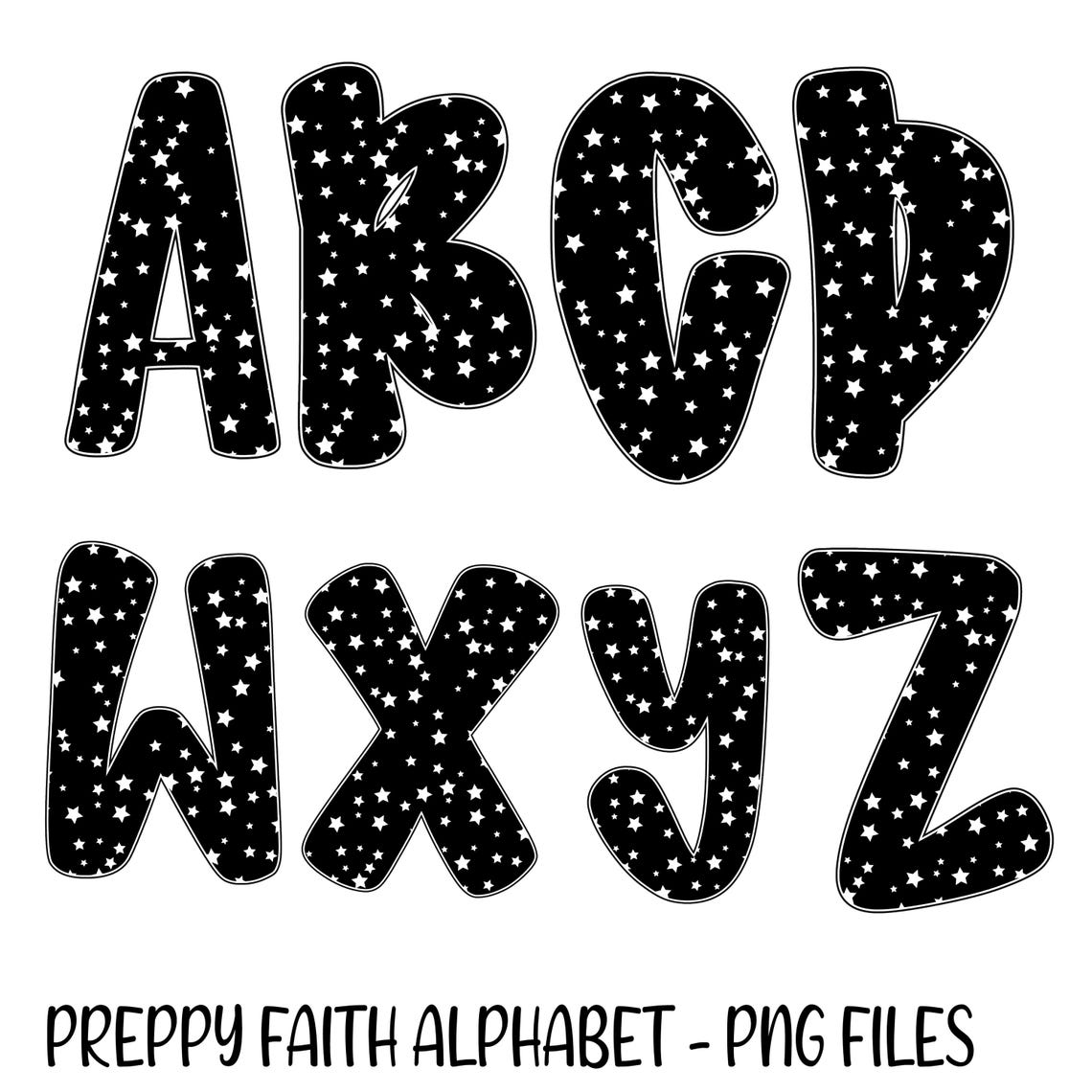 Faith Alphabet PNG Bundle, Religions Bible Verse Letters, Christianity ...