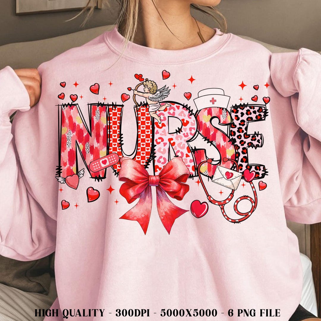 Pink Valentine Nurse Png, Valentine Nurse Coquette Png, Nurse ...