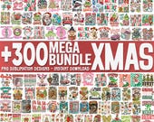 200+ Christmas PNG Bundle, Christmas png, merry & bright png, floral coquette png, Holiday Shirt Design, Sublimation Design, Mega Bundle Png
