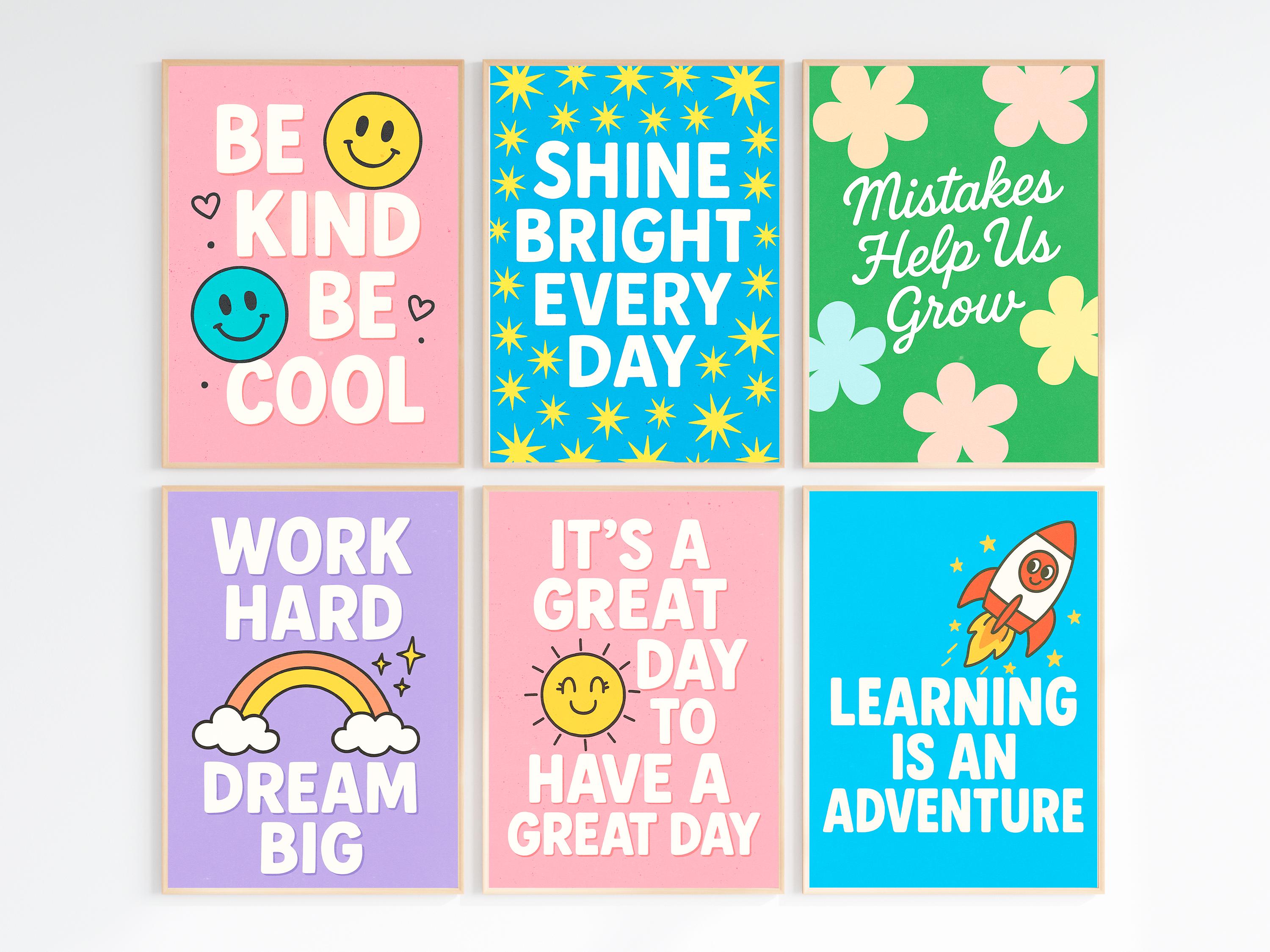 Retro Classroom Poster Set - Retro Characters Posters, Classroom Decor ...