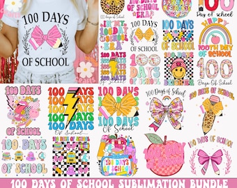 100 Days Of School Png Bundle, Back To School Png Bundle, Retro Kids Png, Teacher Png, 100 Days Png, Back To School Png