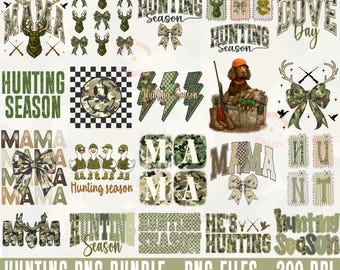 Hunting PNG Bundle, Hunting Season Sublimation PNG, Deer Duck Dove Hunting PNG, Camouflage Mama Bow Clipart, Hunter Dog png Files