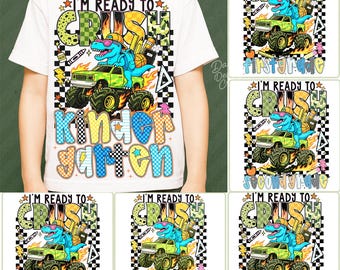 Back To School PNG Bundle For Boys, I’m ready to crush Kindergarten T-Rex, Teacher Boy PNG, School Boy, Pre-K Kindergarten 1st/2nd 3rd Grade