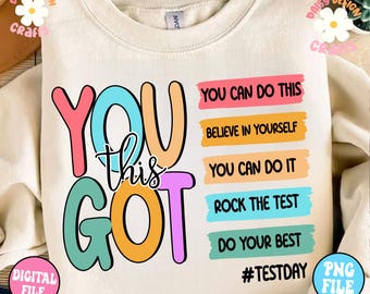 Es el día del examen, tienes esto PNG, Rock the Test Png, Día del examen PNG, Prueba PNG, Cita del maestro PNG, Camiseta del día del examen PNG, Estudiantes y maestros PNG