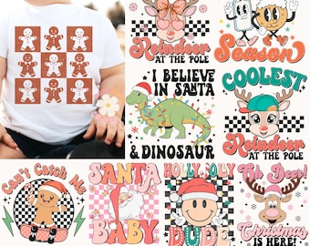 Christmas Kids PNG Bundle, Merry Christmas Png, Boy Girl Christmas Reindeer, Family Christmas Shirt Design, Holiday Vibes, Christmas Gifts