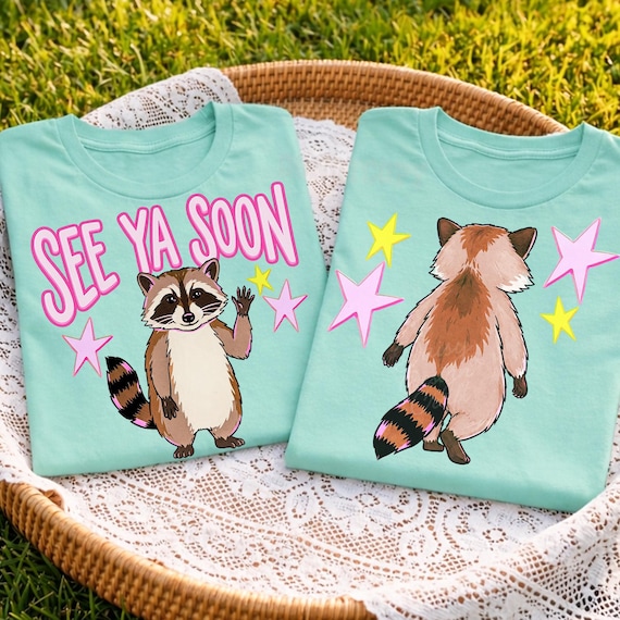 See Ya Soon Raccoon PNG, Funny Raccoon Last Day of School PNG, Teacher Summer Shirt Design, Class Dismissed End of School Raccoon PNG